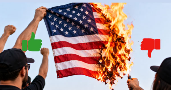 Should burning the American flag be made a criminal offense with strict punishment?