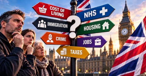 If the UK government could fix just THREE things right now, what should they be?